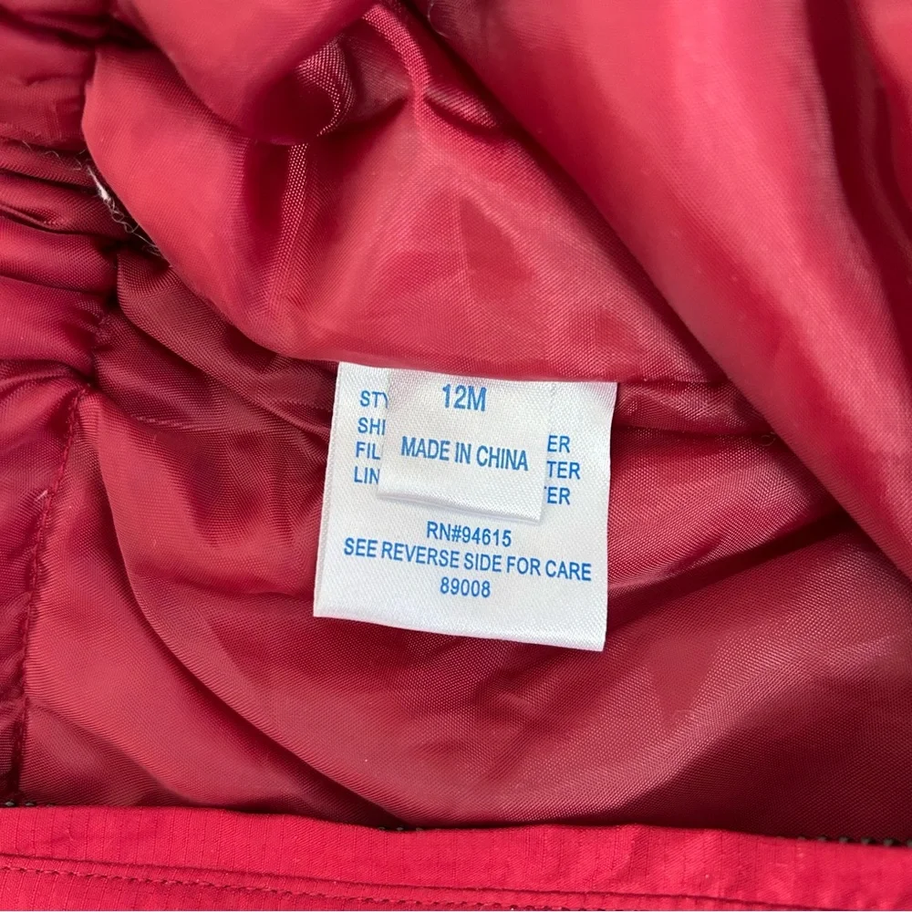 Infant Red Snow Pants Size 12M